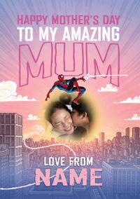 Tap to view Spiderman Amazing Mum Web-Slinger Mother's Day Photo Card