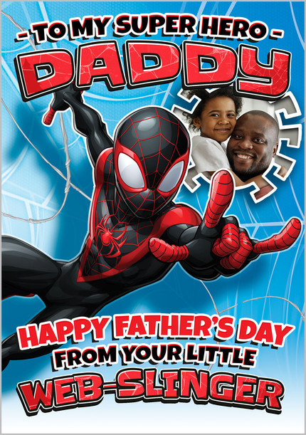 Miles Morales - Little Web Slinger Happy father's Day Photo Card