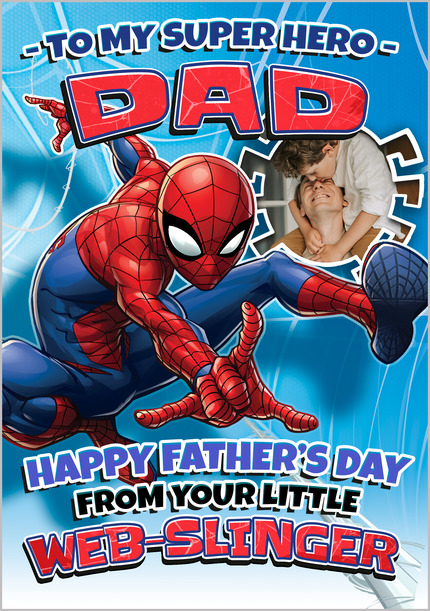 Spider-Man - Superhero Dad Happy Father's Day Photo Card