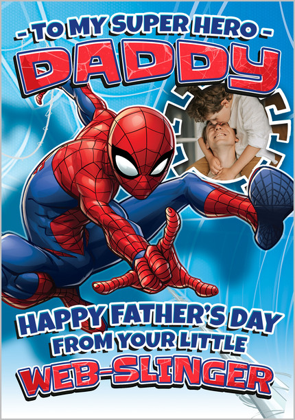 Spider-Man - Superhero Daddy Happy Father's Day Photo Card