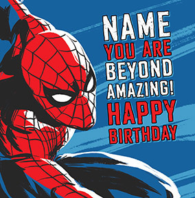 Spider-Man Beyond Amazing Square Birthday Card