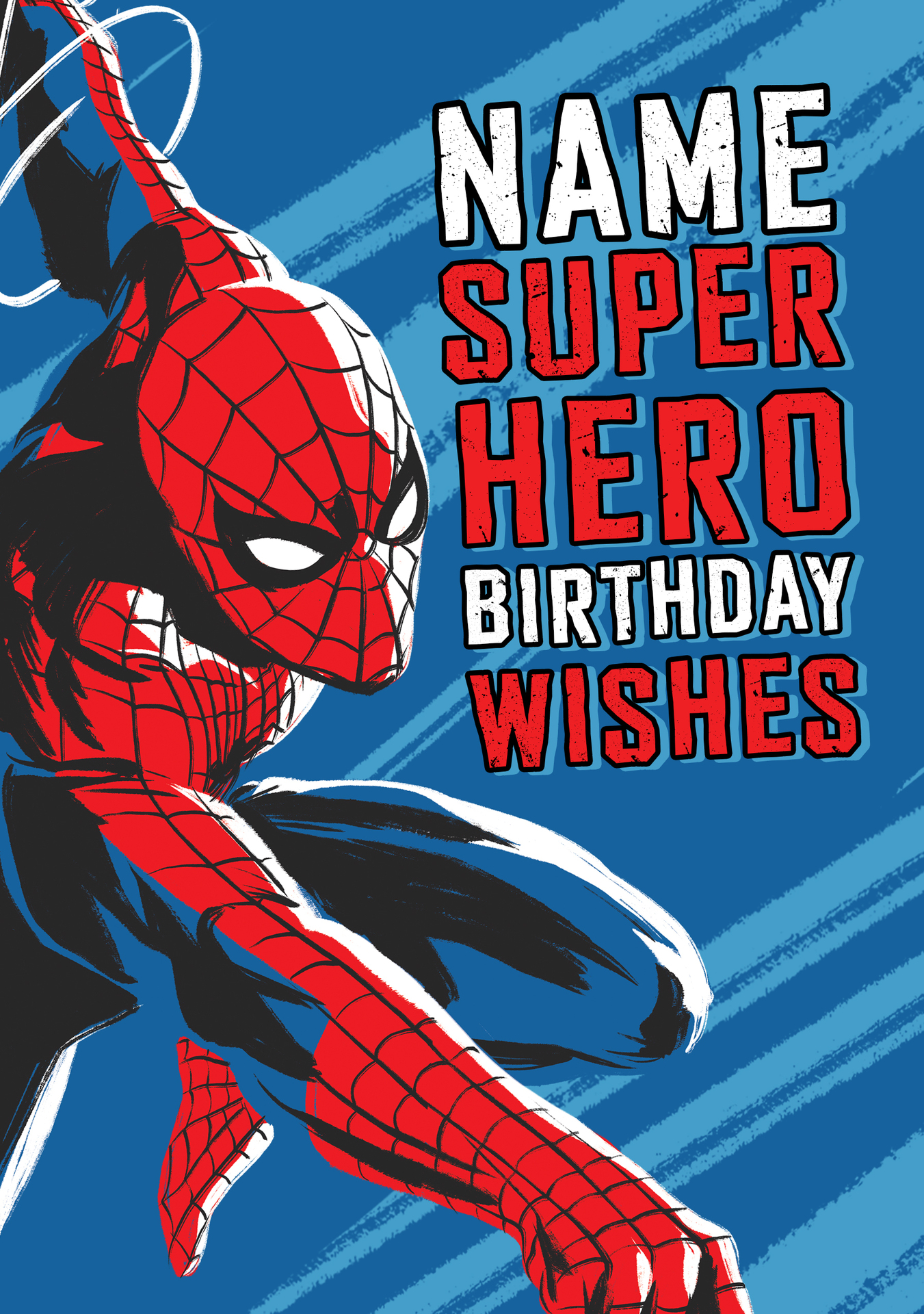 Spiderman Birthday Wishes Card