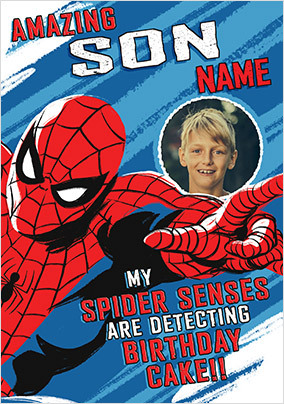 Spider-Man Amazing Son Happy Birthday Card