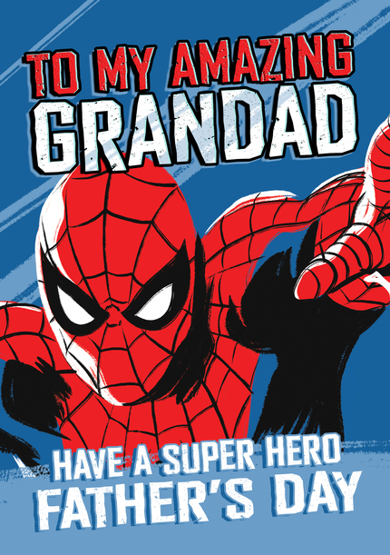 Spider-Man Amazing Grandad Happy Father's Day Card