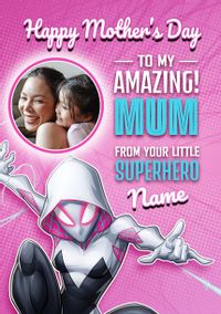 Tap to view Spider Gwen Amazing Mum Mother's Day Photo Card