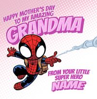 Tap to view Spiderman Grandma Mother's Day Square Card