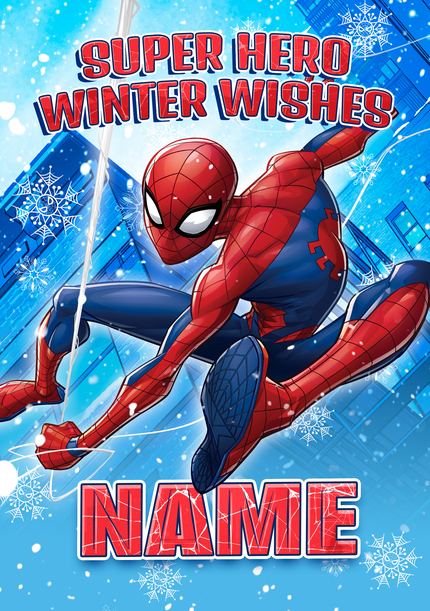 Spider-Man  Winter Wishes Christmas Card