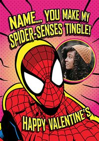 Tap to view Spider-Man Spider Senses Tingling Valentine's Day Photo Card