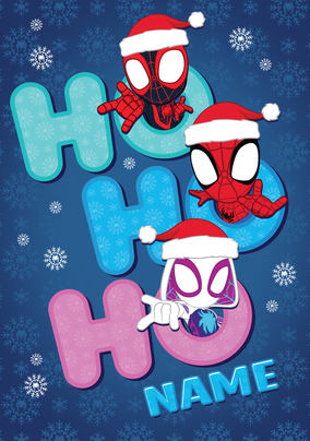 Spidey & Friends Ho Ho Ho Christmas Card