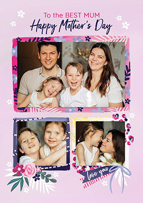 Best Mum Photo Mothers Day Card