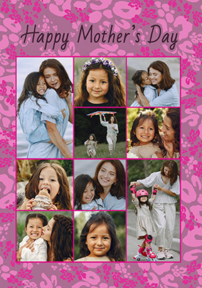 10 Photo Open Mothers Day Card