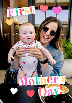 First Mother's Day Photo Upload Card