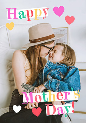 Happy Mother's Day Colourful Photo Card