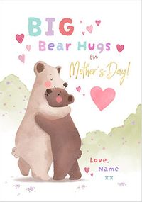 Tap to view Cinnamon Bear Mother's Day Hugs Personalised Card