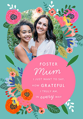 Cancer Research UK Foster Mum Mother's Day Photo Card