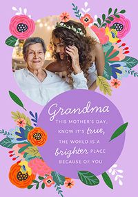 Tap to view Cancer Research UK Grandma Mother's Day Photo Card