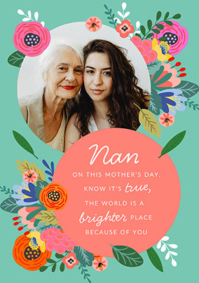 Cancer Research UK Nan Mother's Day Photo Card