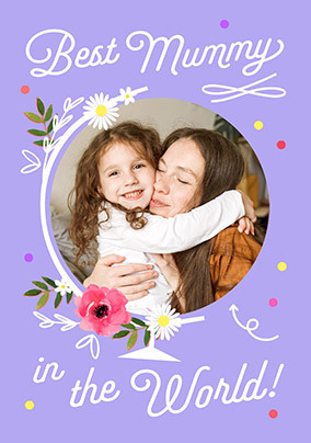 Cancer Research UK Best Mummy In The World Mother's Day Photo Card