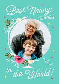 Tap to view Cancer Research UK Best Nanny In The World Mother's Day Photo Card