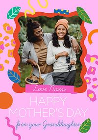 Tap to view Happy Mother's Day Colourful Photo Card From Granddaughter