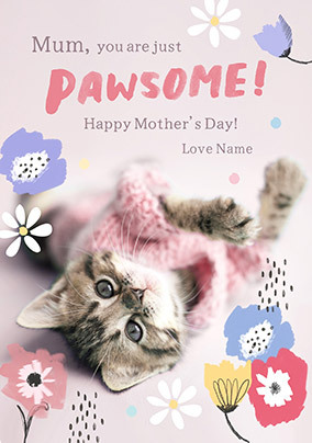 Rachael Hale Pawsome Mum Mother's Day Card