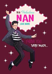 Tap to view Elvis Spoof Nan Mother's Day Card