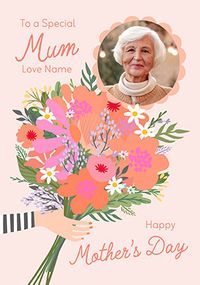 Tap to view Special Mum Floral Bouquet Happy Mother's Day Photo Card