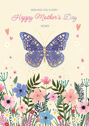 Happy Mother's Day Butterfly Card