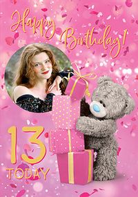 Tap to view Me To You Pink Age 13 Birthday Photo Card