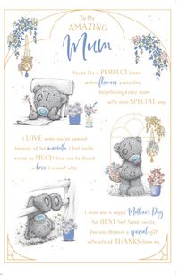 Tap to view Me To You - Mum Verse Personalised Mother's Day Card