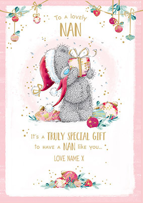 Me To You - Nan Christmas Personalised Card