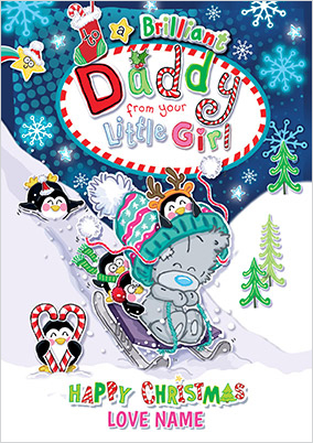 Me To You Dinky - Christmas Daddy Personalised Card