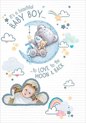 Me To You Tiny Tatty New Baby Boy Card