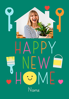 Happy New Home Photo Upload Card