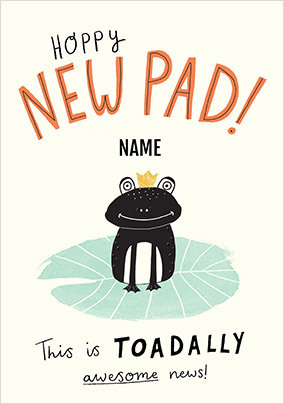 Hoppy New Pad New Home Card