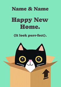 Tap to view Purrfect New Home Cat Personalised Card
