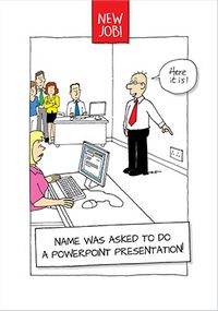 Tap to view Powerpoint Presentation New Job Card