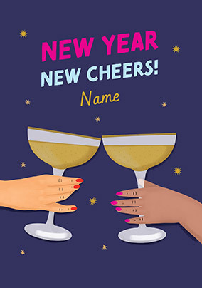 New Year New Cheers Personalised Card