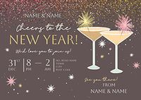 Tap to view New Year's Eve Party Landscape Invitation Card