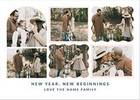 Tap to view Happy New Year & New Begginings 6 Photo Landscape Card