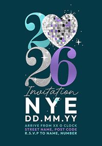 Tap to view 2026 New Year Party Invitation Card