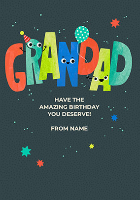 Amazing Grandad Birthday Card