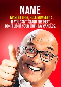 Tap to view Masterchef Funny Birthday Card