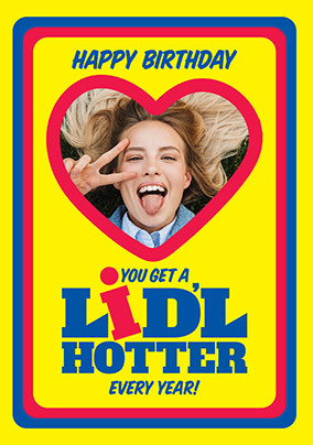 Hotter Spoof Birthday Photo Card