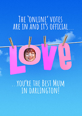 Online Votes Mother's Day Photo Card