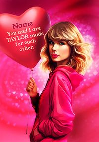 Tap to view Taylor Made for Each Other Personalised Valentine's Day Card