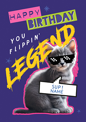 Flippin Legend Birthday Card