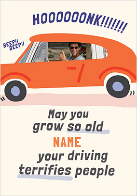 May You Grow So Old Photo Birthday Card