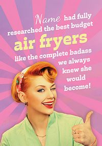 Tap to view Best Budget Air Fryer Birthday Card