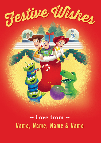 Toy Story Christmas Card